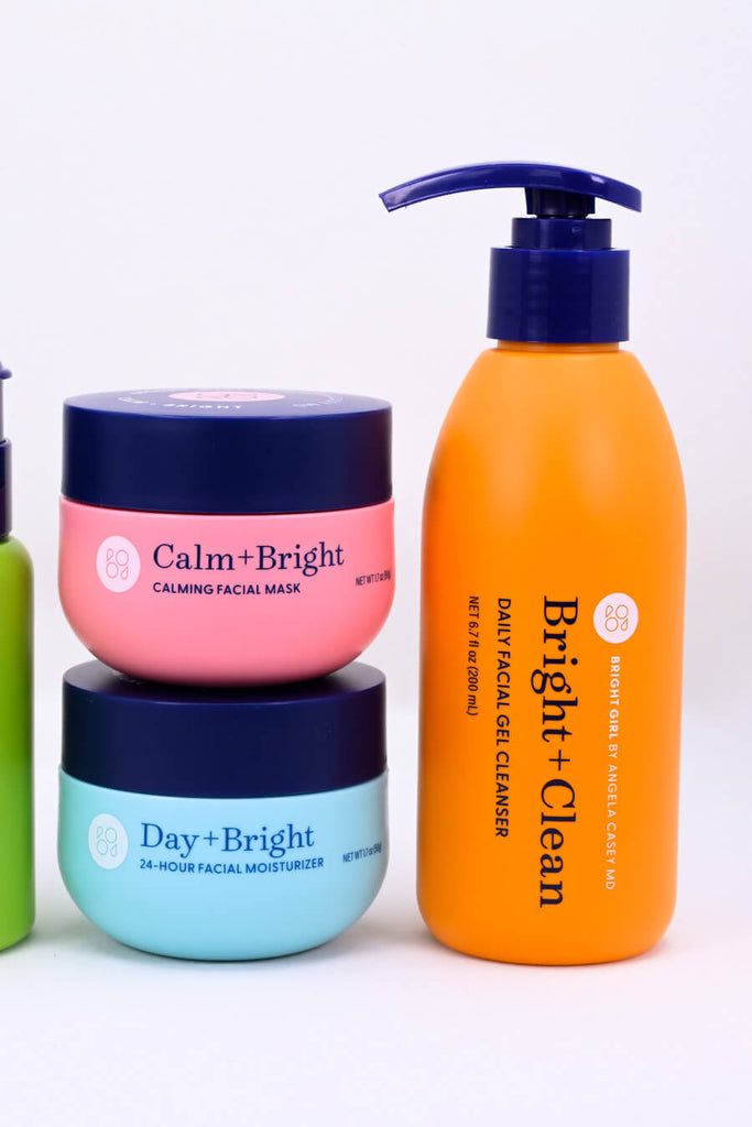 Bright+Clean Daily Facial Gel Cleanser with other Bright Girl products